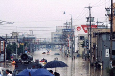 東海豪雨で西枇杷島工場が被災