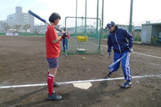 犬山南部中学校ソフトボール教室