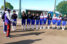 味岡中学校ソフトボール部ソフトボール教室