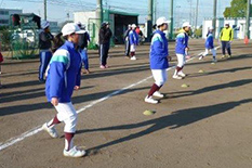 応時中学校ソフトボール部ソフトボール教室
