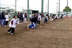 稲津・釜戸中学校ソフトボール部ソフトボール教室