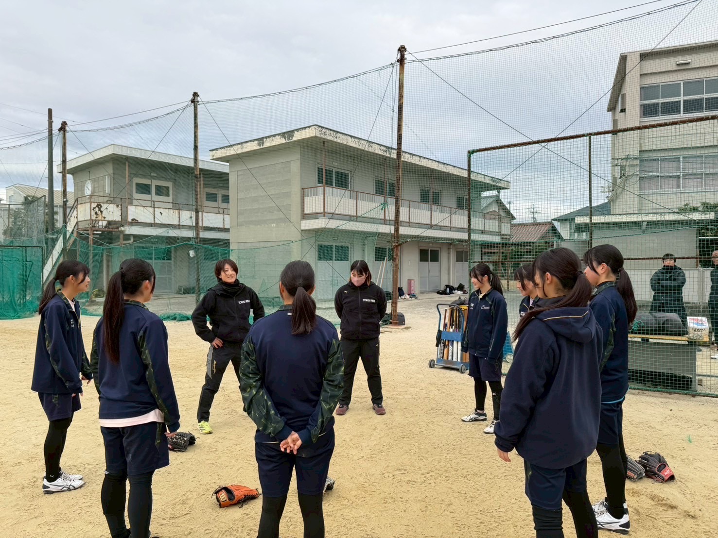 知立高校ソフトボール教室