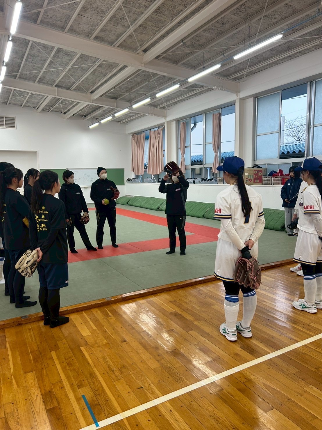 尾北高校ソフトボール教室